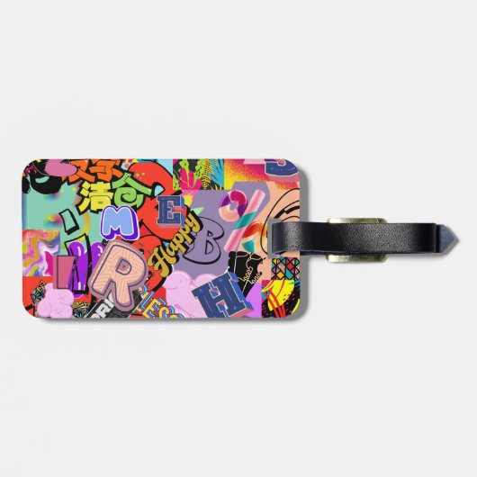 HipHop Style Bagagelabel (Achterkant horizontaal)