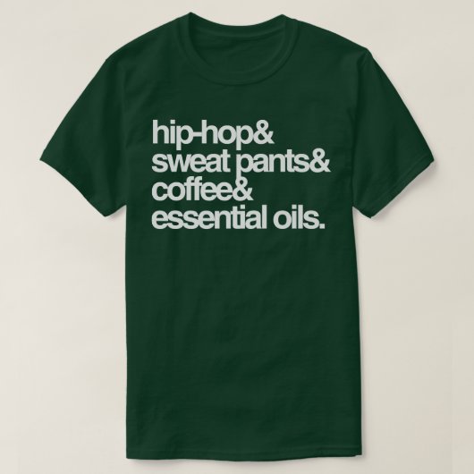 HipHop Sweat Pants Coffee andOils  T-shirt (Design voorkant)