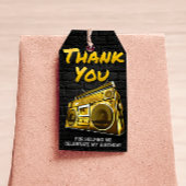 Hiphop Verjaardag - Favor Tag Cadeaulabel