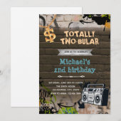 Hiphop verjaardagsfeestje uitnodiging (Voorkant / Achterkant)