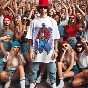 Hiphoper Guy met Skateboard T-shirt