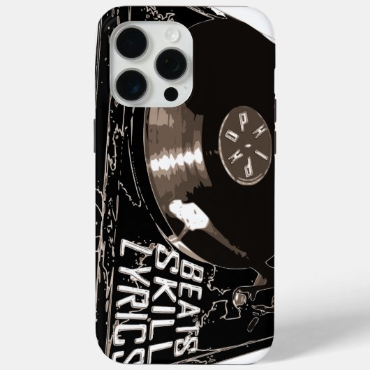 HIPHOPMUZIEK VERSLAAT VAARDIGHEIDSTEKSTEN Case-Mate iPhone CASE (Achterkant)
