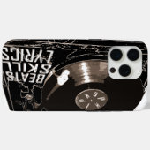 HIPHOPMUZIEK VERSLAAT VAARDIGHEIDSTEKSTEN Case-Mate iPhone CASE (Achterkant (horizontaal))