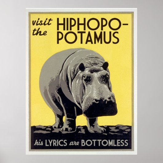 hiphopotamus hiphopapotamus rhymenocrisus poster (Voorkant)