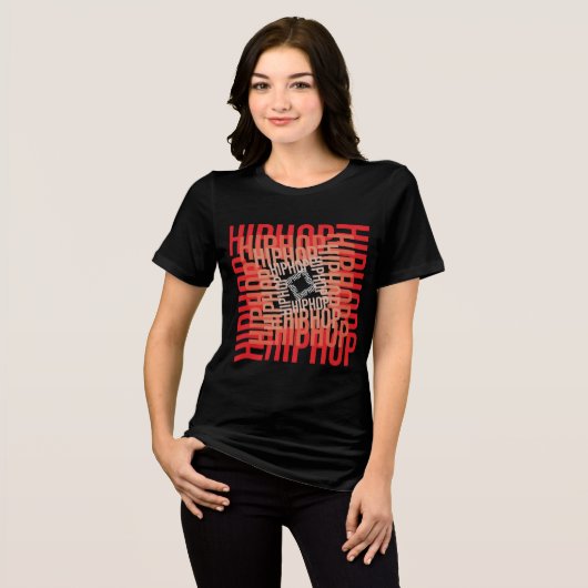 hiphopvortex Tri-Blend shirt (Voorkant volledig)