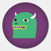 HipMonster Stick Ronde Sticker (Voorkant)