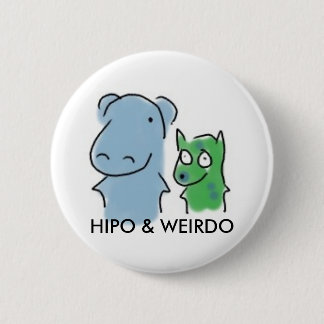 Hipo & Weirdo badge Ronde Button 5,7 Cm