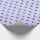 Hipopotamus-kerstcadeaupapier voor kerstcadeautjes cadeaupapier (Hoek)