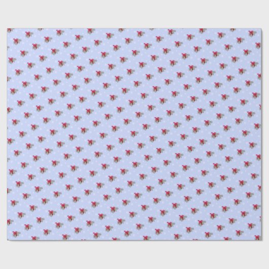 Hipopotamus-kerstcadeaupapier voor kerstcadeautjes cadeaupapier (Vlak)