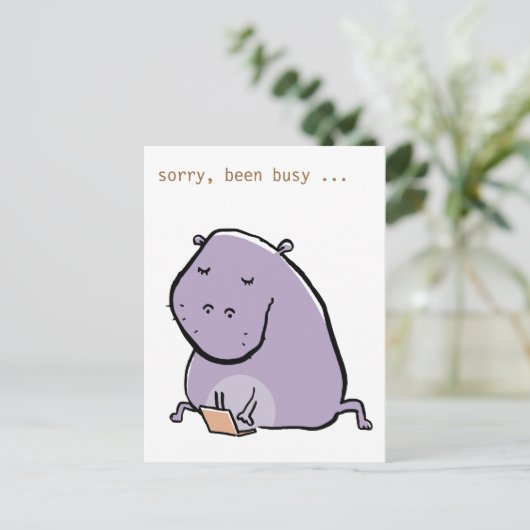 hipp-o (druk) - pas het aan - briefkaart (Staand voorkant)