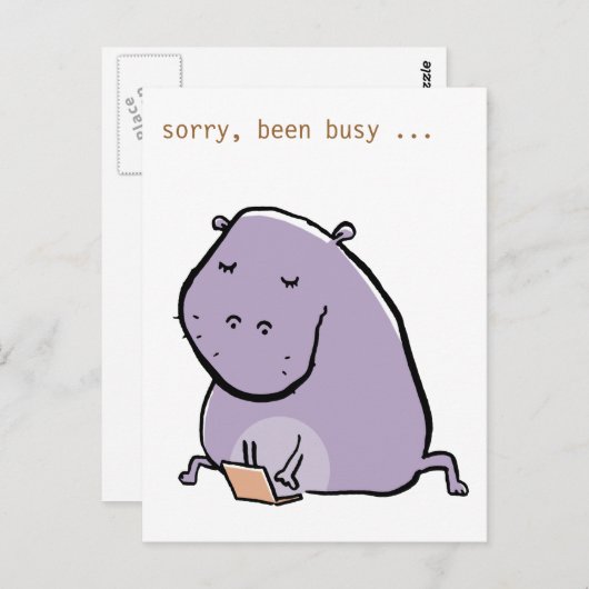 hipp-o (druk) - pas het aan - briefkaart (Voorkant / Achterkant)