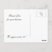 hippe aqua flourish business ThankYou Kaarten (Achterkant)