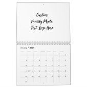 Hippe familie fotokalenders, gepersonaliseerd op m kalender (Jan 2027)