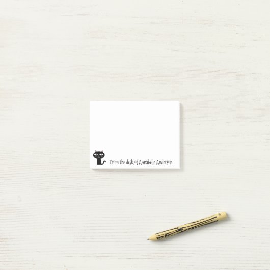 Hippe Kat Post-it® Notes (Op bureau)