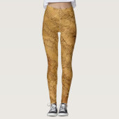 hippe  muziekopnames patroon antiek meisjes leggings (Voorkant)