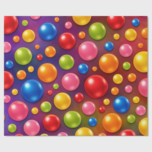 hippe polka stippen  cadeaupapier (Vlak)