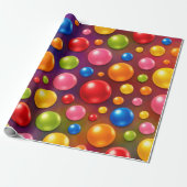 hippe polka stippen  cadeaupapier (Uitgerold)