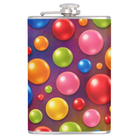 hippe polka stippen  heupfles (Voorkant)