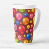 hippe polka stippen  latte mok (Rechterhoek)