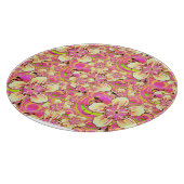 hippe roze bloempatroon snijplank (Hoek)