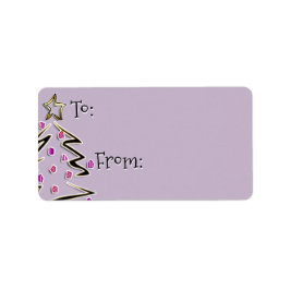 Hippe vakantie naar-van - Lavendel Mist Etiket