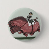 Hippestrian Ronde Button 5,7 Cm (Voorkant)