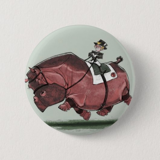 Hippestrian Ronde Button 5,7 Cm (Voorkant)