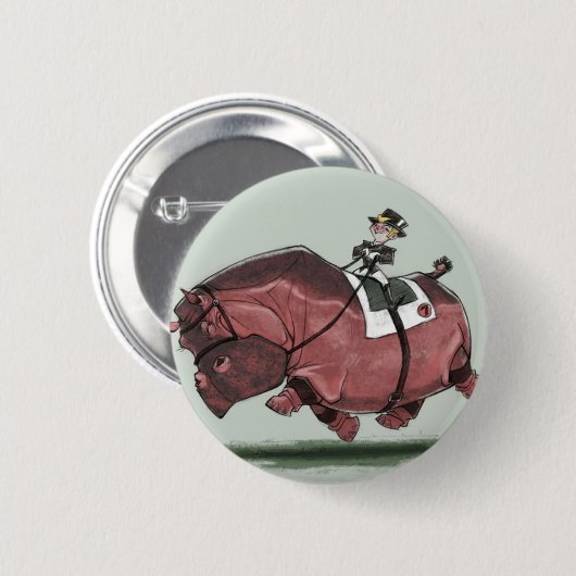 Hippestrian Ronde Button 5,7 Cm (Voorkant /achterkant)