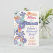 Hippie 1960's Peace Love & Retirement uit 1970 Kaart (Staand voorkant)