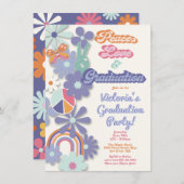 Hippie 1960's vredesliefde en -Afstuderen uit 1970 Kaart (Voorkant / Achterkant)