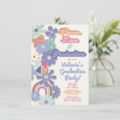 Hippie 1960's vredesliefde en -Afstuderen uit 1970 Kaart (Staand voorkant)