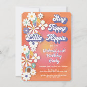 Hippie 1960's vredesliefde en feest in 1970 kaart (Voorkant)