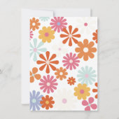 Hippie 1960's vredesliefde en feest in 1970 kaart (Achterkant)