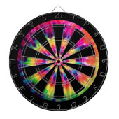 Hippie 60er jaren Tie Dye Dartbord (Voorkant)