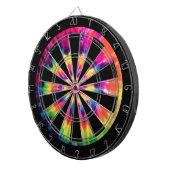 Hippie 60er jaren Tie Dye Dartbord (Voorkant Rechts)