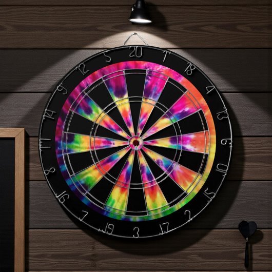 Hippie 60er jaren Tie Dye Dartbord