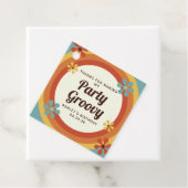 Hippie 60s Groovy Party Favor Label (In situ)