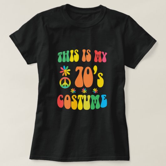 Hippie 70 is mijn 70s kostuum met Daisy Peace T-shirt (Design voorkant)