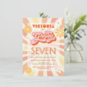 Hippie 70's 60's Elke Age Groovy Birthday Kaart (Staand voorkant)