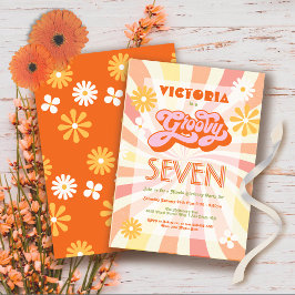 Hippie 70's 60's Elke Age Groovy Birthday Kaart