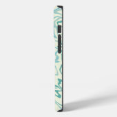 Hippie 70s Blauw Marmer Vloeibare Swirl Boho Patro Case-Mate iPhone Case (Achterkant / Links)