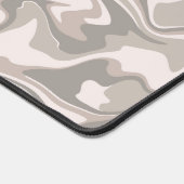 Hippie 70s Grijs Marmer Vloeibare Swirl Boho Patro Bureaumat (Hoek)