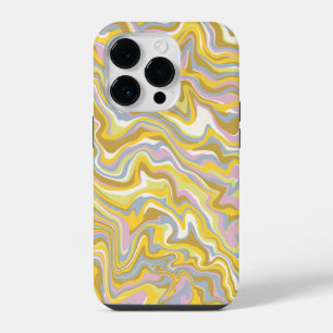 Hippie 70s Groen Marmer Vloeibare Draaiing Boho Pa iPhone 14 Plus Hoesje