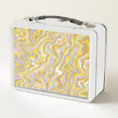 Hippie 70s Groen Marmer Vloeibare Swirl Boho Patro (Achterkant)