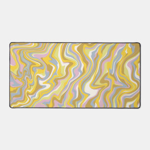 Hippie 70s Groen Marmer Vloeibare Swirl Boho Patro Bureaumat