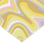 Hippie 70s Groen Marmer Vloeibare Swirl Boho Patro Tafelkleed (Gekanteld)