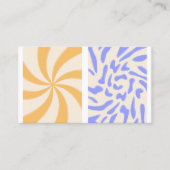 Hippie 70s posters in groovy stijl visitekaartje (Voorkant)