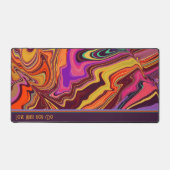 Hippie Abstract Speels Retro Wave Modern Quote Bureaumat (Voorkant)