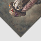 Hippie Afghaanse hond in traditionele kleding Tissuepapier (Detail)