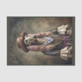 Hippie Afghaanse hond in traditionele kleding Tissuepapier (Voorkant)